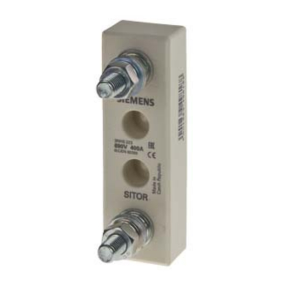 Siemens SITOR 3NH5463 Snelstarthandleiding