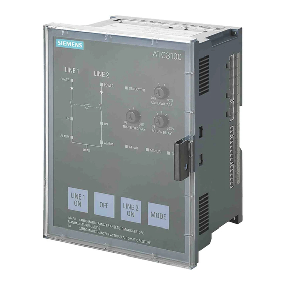 Siemens 3KC ATC3100 Manual de Instruções