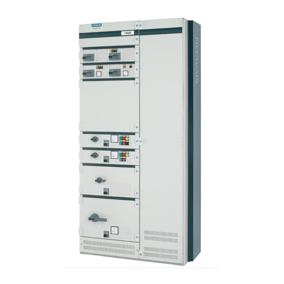 Siemens SIVACON S 8PQ9800-3AA48 Gebruiksaanwijzing