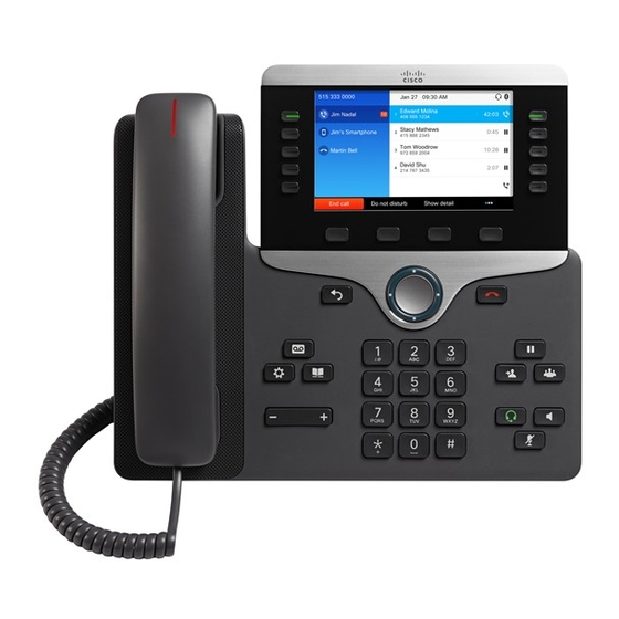 Cisco IP Phone 7800 Series 매뉴얼