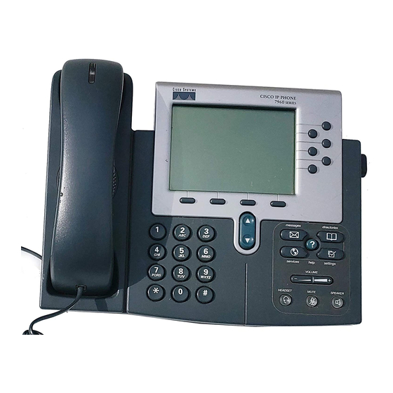 Cisco IP Phones Installations- und Konfigurationshandbuch