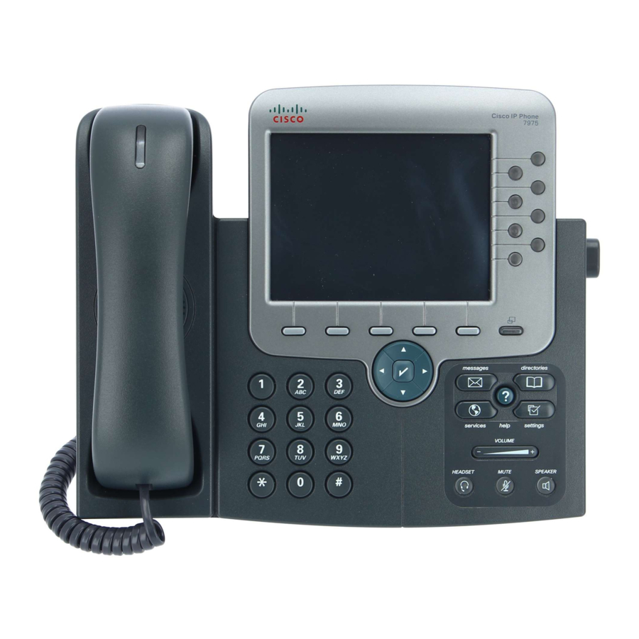 Cisco Razorline 7975 빠른 참조 매뉴얼