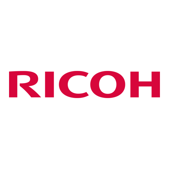 Ricoh 2020D - Aficio B/W Laser Manuel
