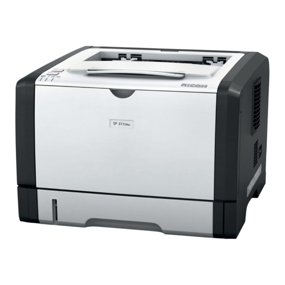 Ricoh SP 310DN Installationshandbuch