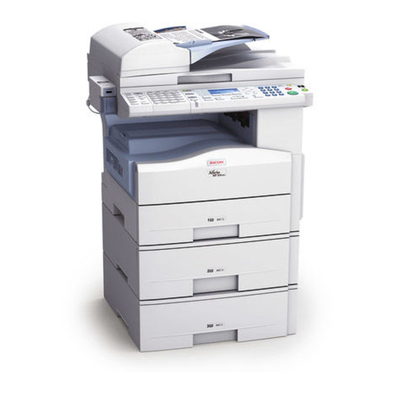 Ricoh Aficio MP 201F Beknopte handleiding