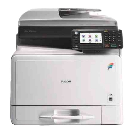 Ricoh Aficio MP 301SPF 빠른 시작 매뉴얼