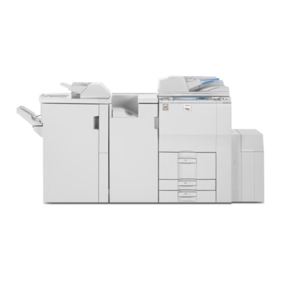 Ricoh Aficio MP 7001 Посібник з усунення несправностей