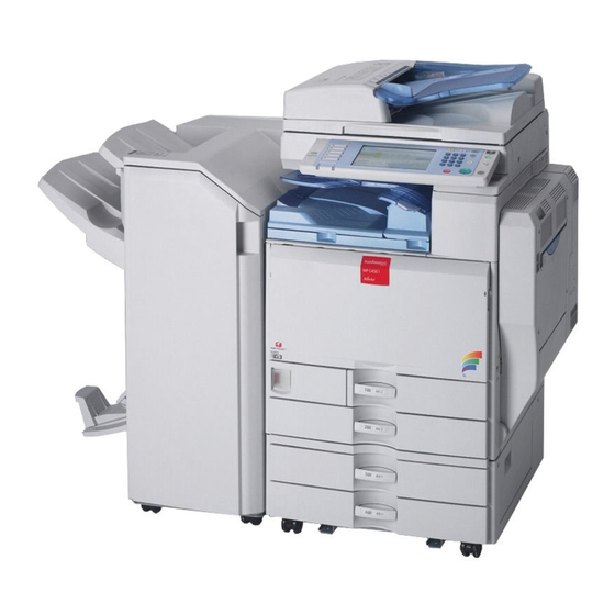 Ricoh Aficio MP C3001 빠른 참조 매뉴얼