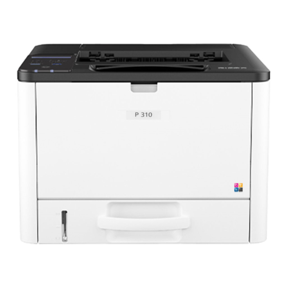 Ricoh P311 Installatiehandleiding