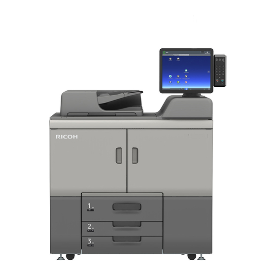 Ricoh Pro 8300 Series Cip-Ausbildung