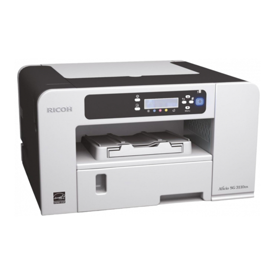 Ricoh SG 7100DN Installation Manual