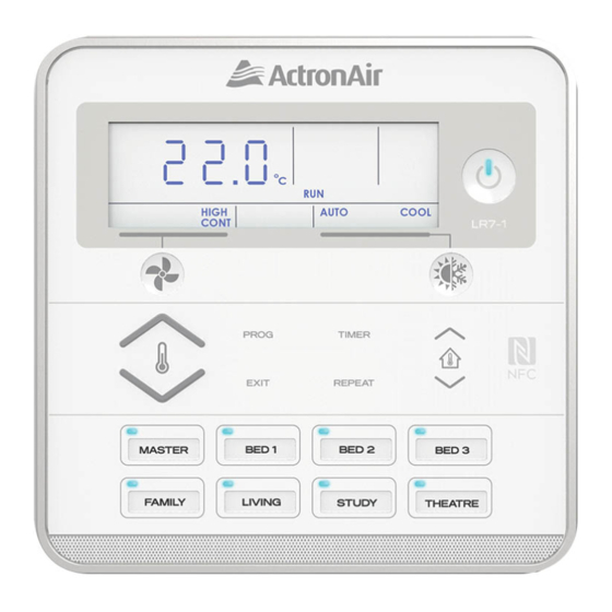 ActronAir LC7-2W Instrukcja instalacji