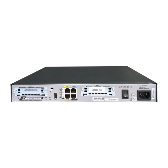 Cisco 1861 Series Manuel de l'utilisateur