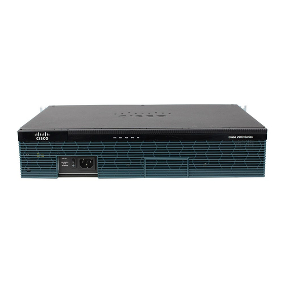 Cisco 2911 Datasheet