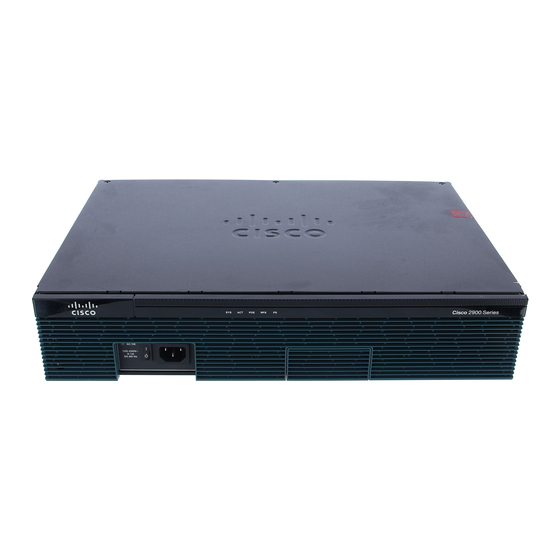 Cisco 2921 Gegevensblad