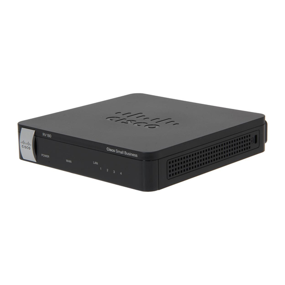 Cisco RV180W Manuel