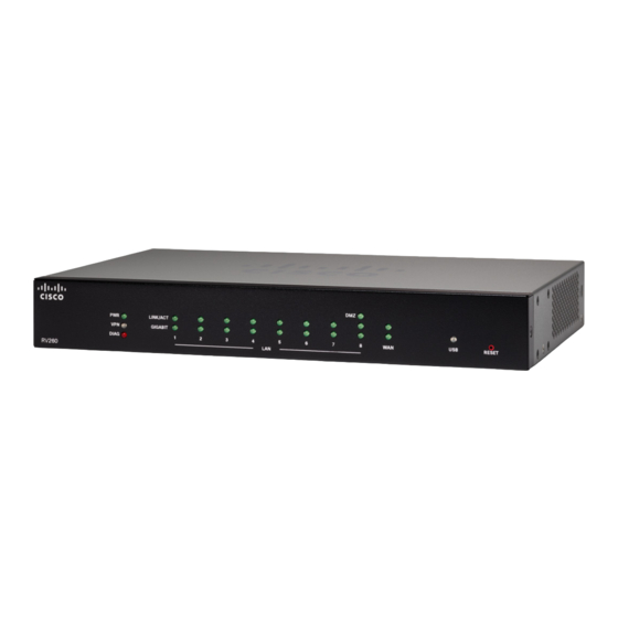 Cisco RV260P-K9-G5 Manuel de démarrage rapide