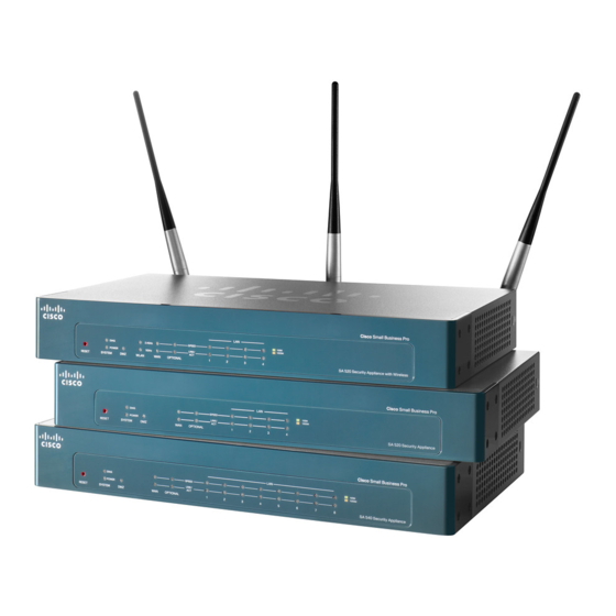 Cisco Small Business Pro SA 500 Series Краткое руководство по эксплуатации