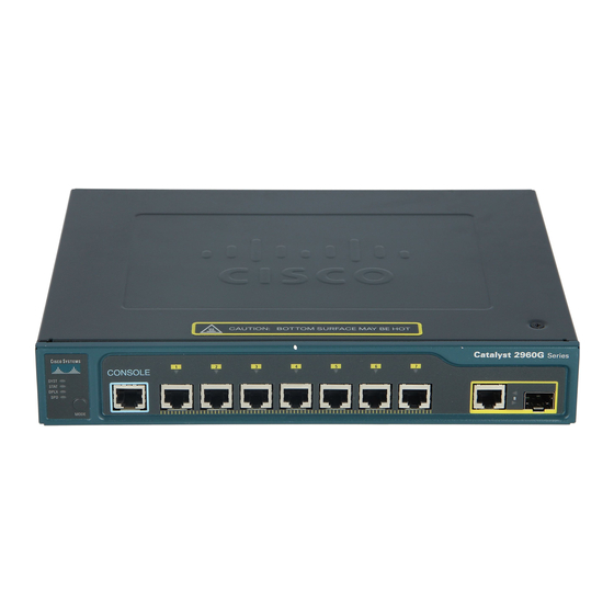 Cisco WS-C2960G-8TC-L Configuration