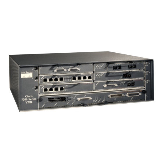 Cisco 7200 VXR Series 매뉴얼