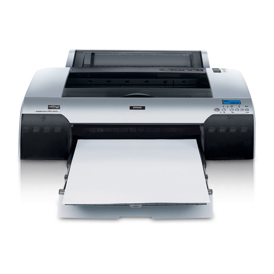Epson 4880 - Stylus Pro Color Inkjet Printer Netwerkhandleiding