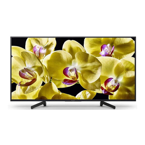 Sony BRAVIA  KD-43X8000G Manuel de configuration