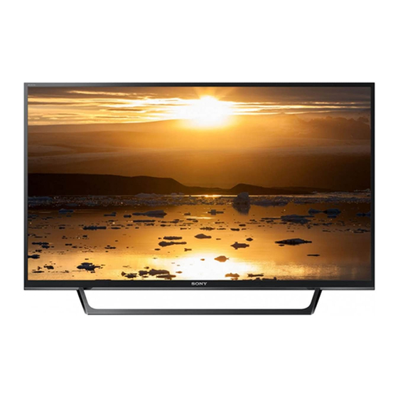 Sony BRAVIA 32R324E Manuel d'utilisation