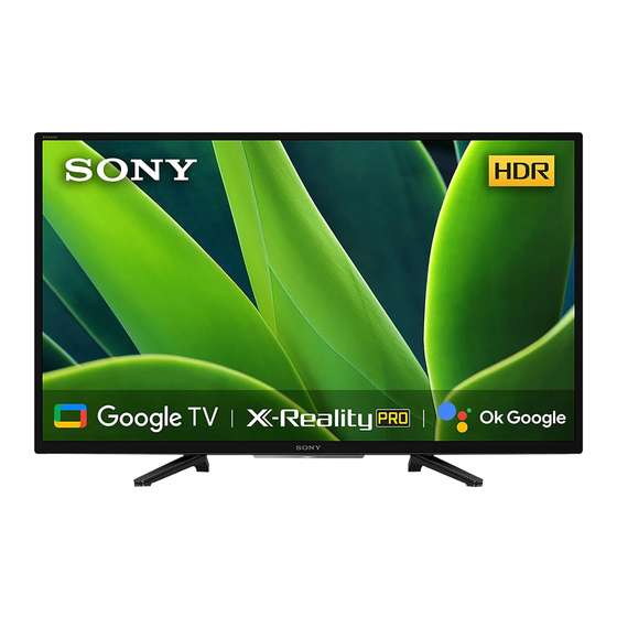 Sony BRAVIA 32W820K Referenzhandbuch