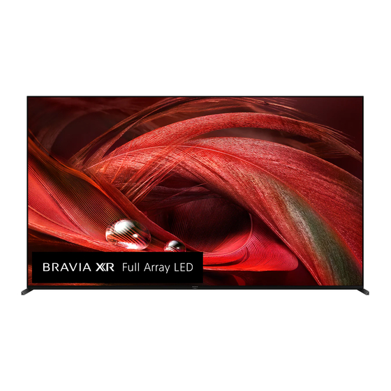 Sony BRAVIA 65X9 Series Podręcznik referencyjny