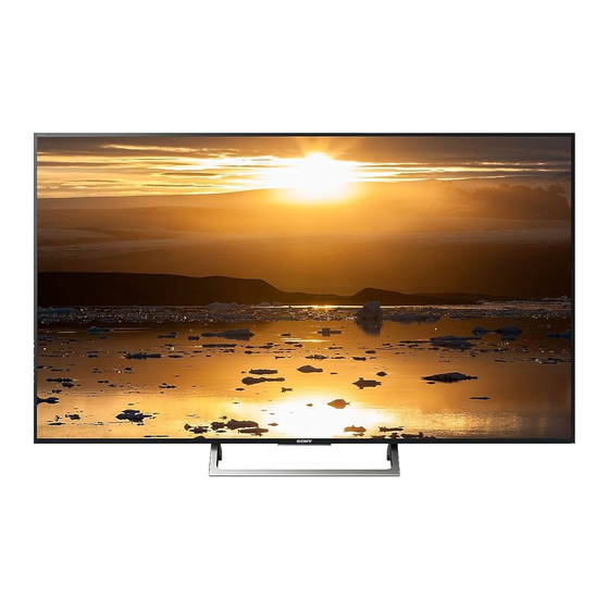 Sony BRAVIA FW-55X8501E Podręcznik referencyjny