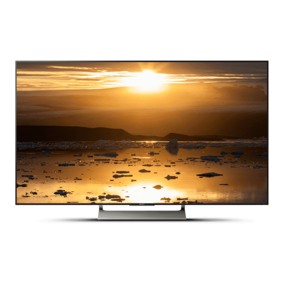 Sony BRAVIA FW-55X9001E Reference Manual