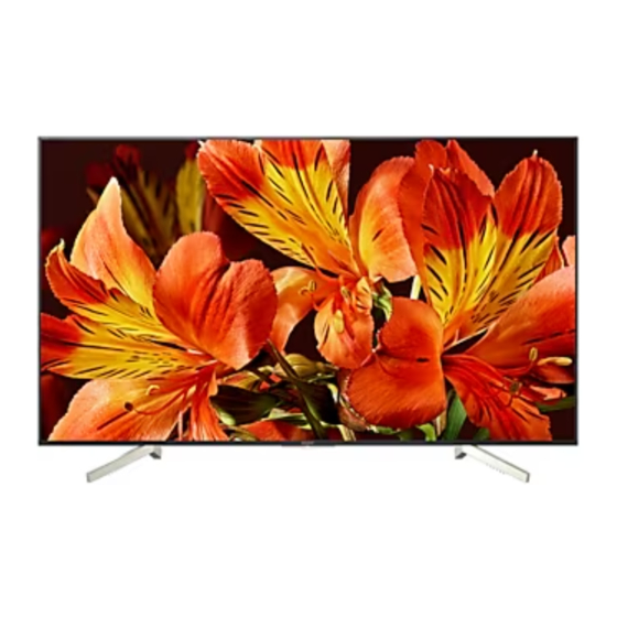 Sony BRAVIA KD-43X8500F Referans Kılavuzu