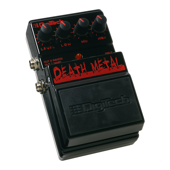 DigiTech Death Metal Distortion Handbuch