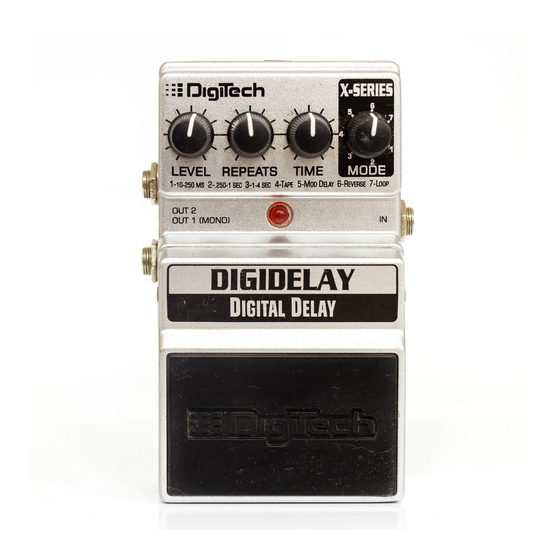 DigiTech DIGIDELAY Manual