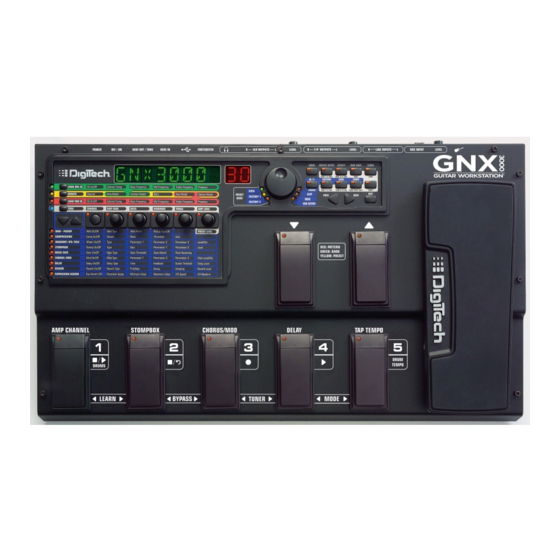 DigiTech GNX3000 Manuel de l'utilisateur