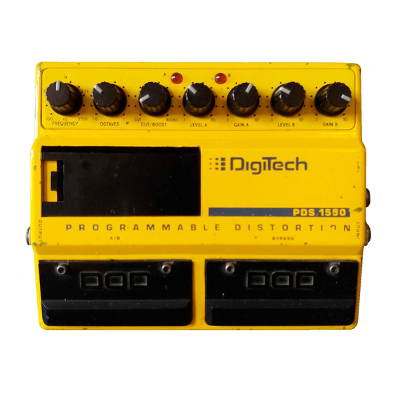 DigiTech PDS1550 マニュアル