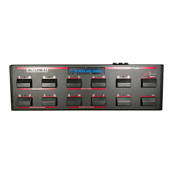 DigiTech PMC10 Manual