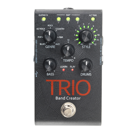 DigiTech TRIO クイックスタート