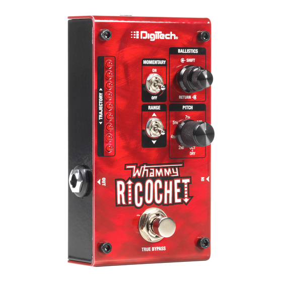 DigiTech whammy ricochet Benutzerhandbuch