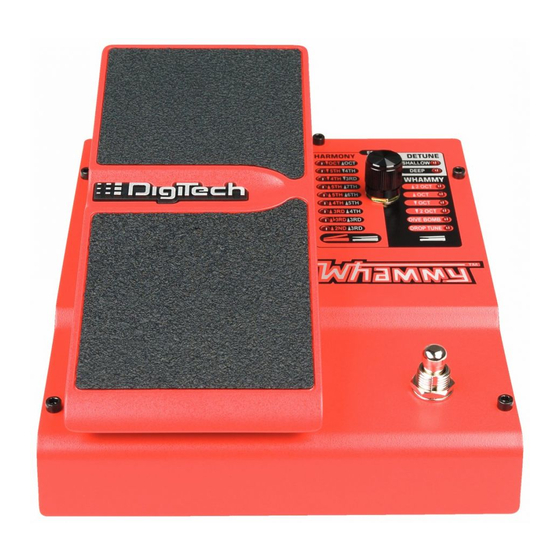 DigiTech WHAMMY4 ユーザーマニュアル