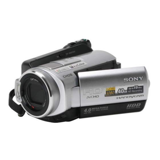 Sony 1080i Bedieningshandleiding