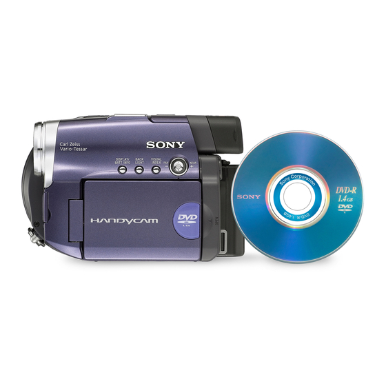 Sony DCR-DVD101 Aksesuar Kılavuzu