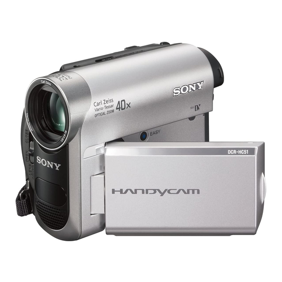 Sony DCR-HC52 Instrukcja serwisowa