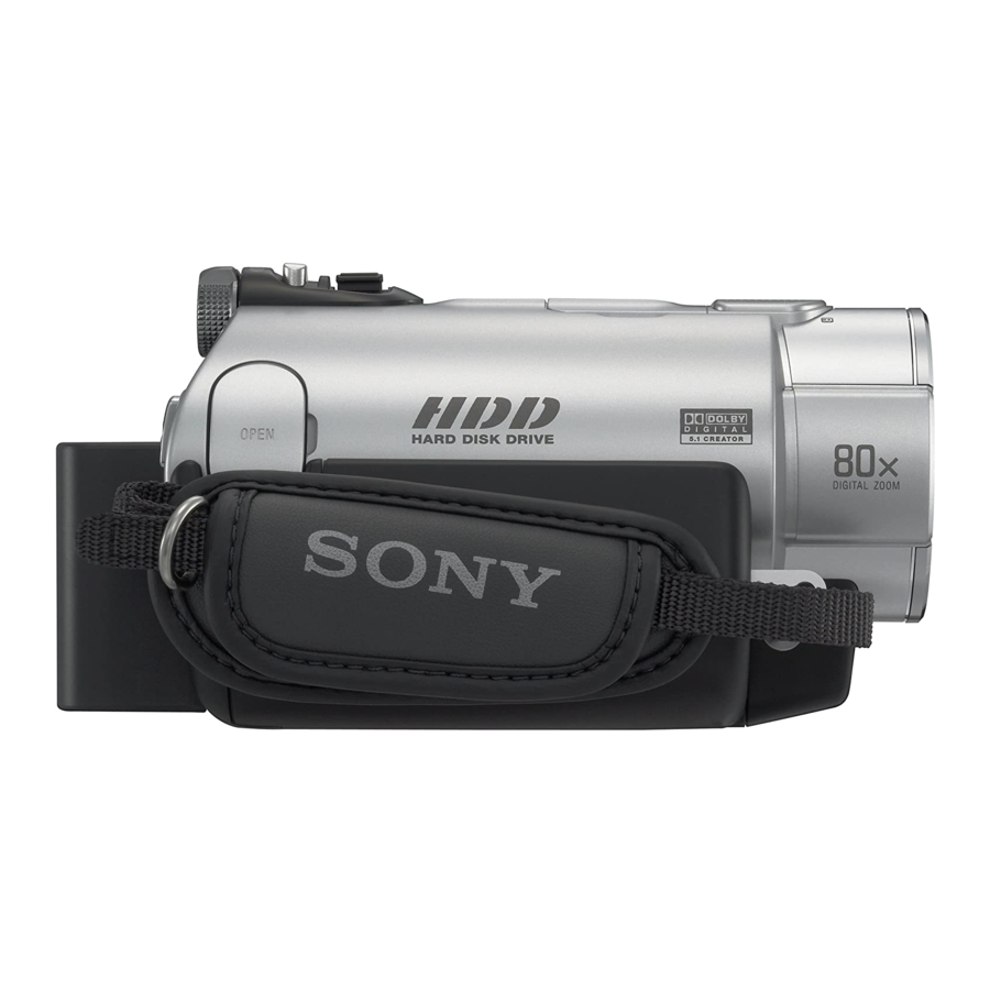 Sony DCR-SR300 Manuale operativo