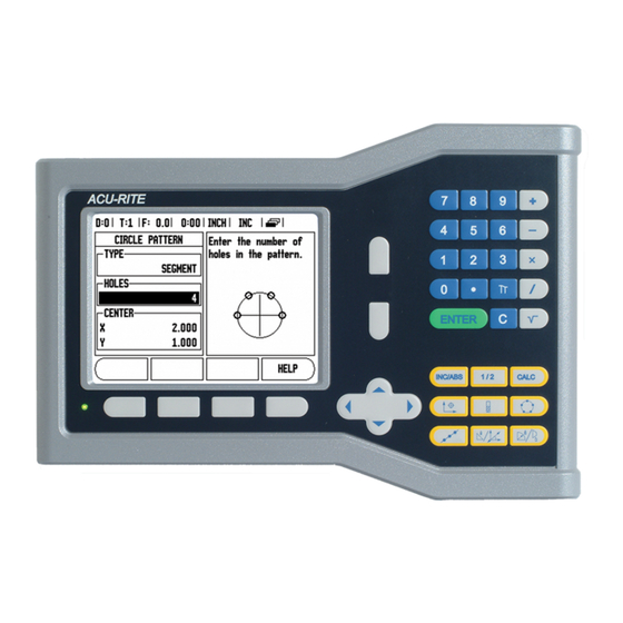 ACU-RITE VUE Step-By-Step Instructions