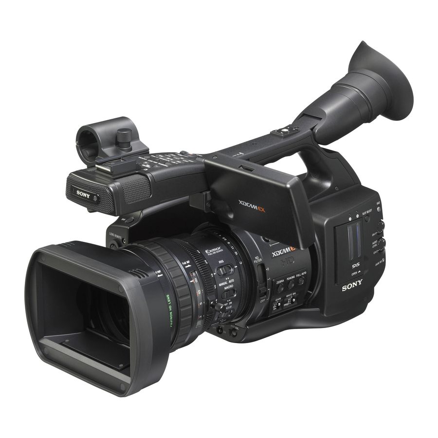 Sony XDCAM EX PMW-350 Broszura i specyfikacje