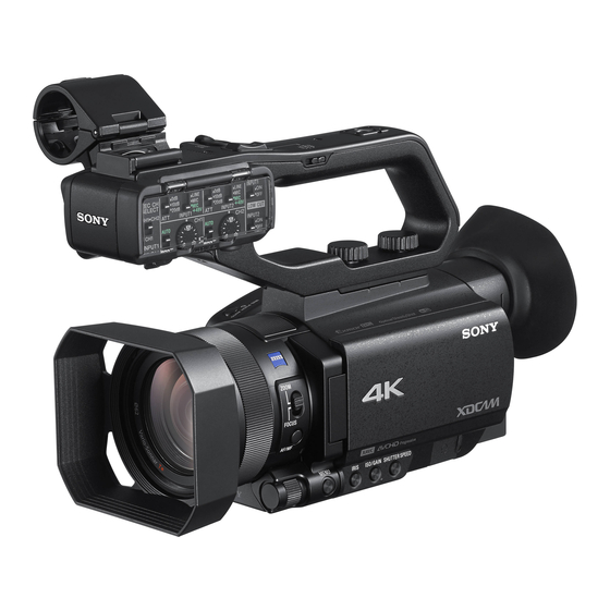 Sony Z90 Cctv-producent handleiding