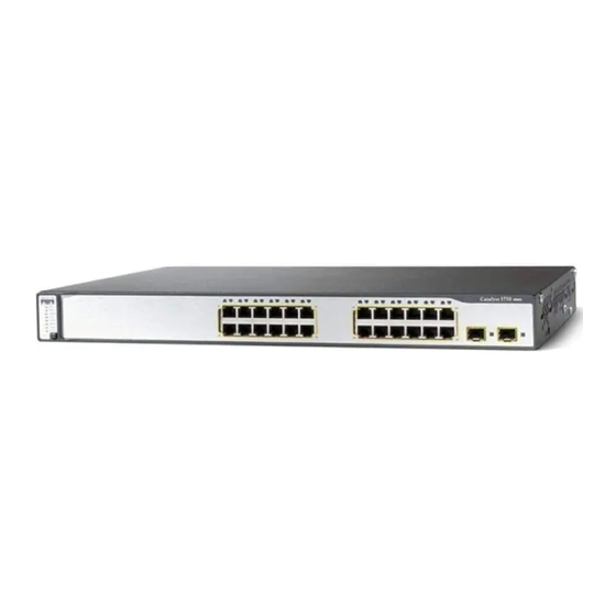 Cisco 3750G - Catalyst Integrated Wireless LAN Controller 시작하기 매뉴얼