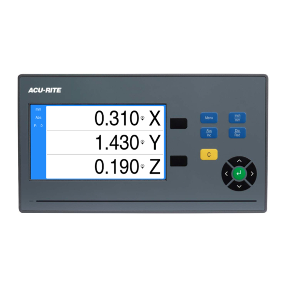 ACU-RITE DRO10X Manuale