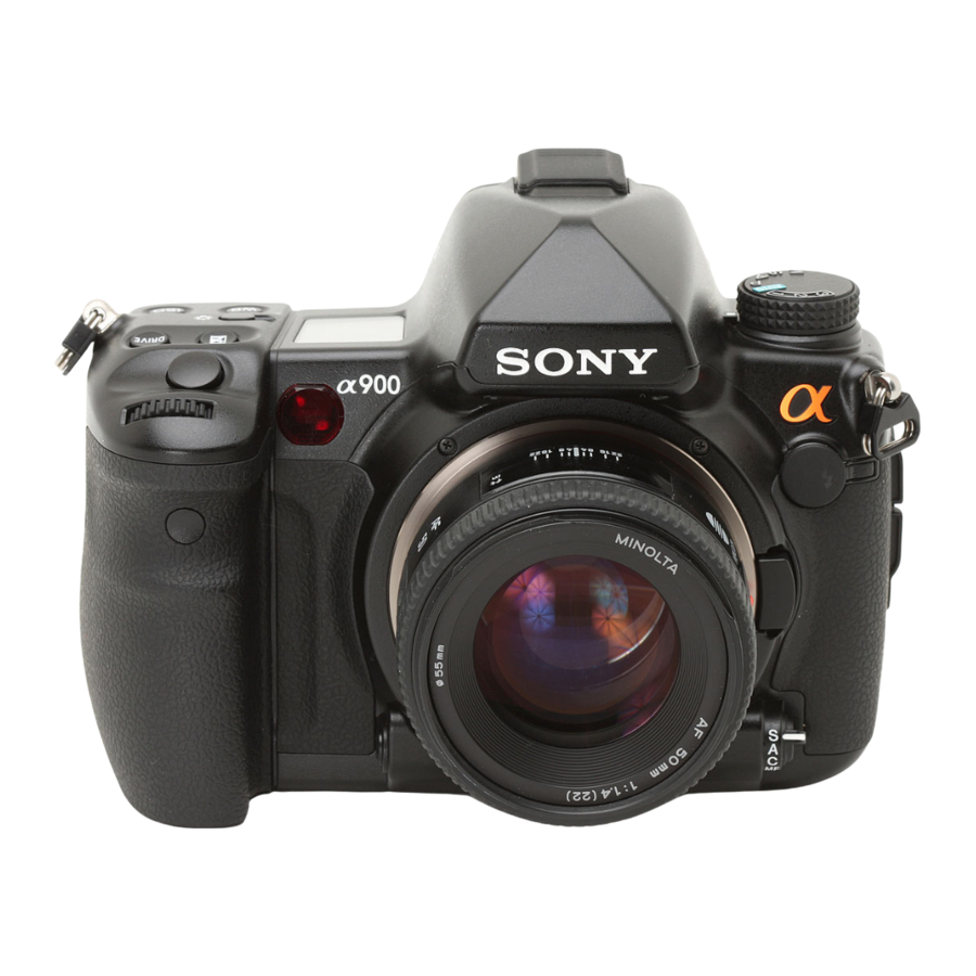 Sony A900 - Alpha 24.6MP DSLR Camera Характеристики Руководство